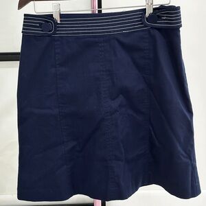 Navy Blue Lilly Pulitzer lined side zippered skirt size 10